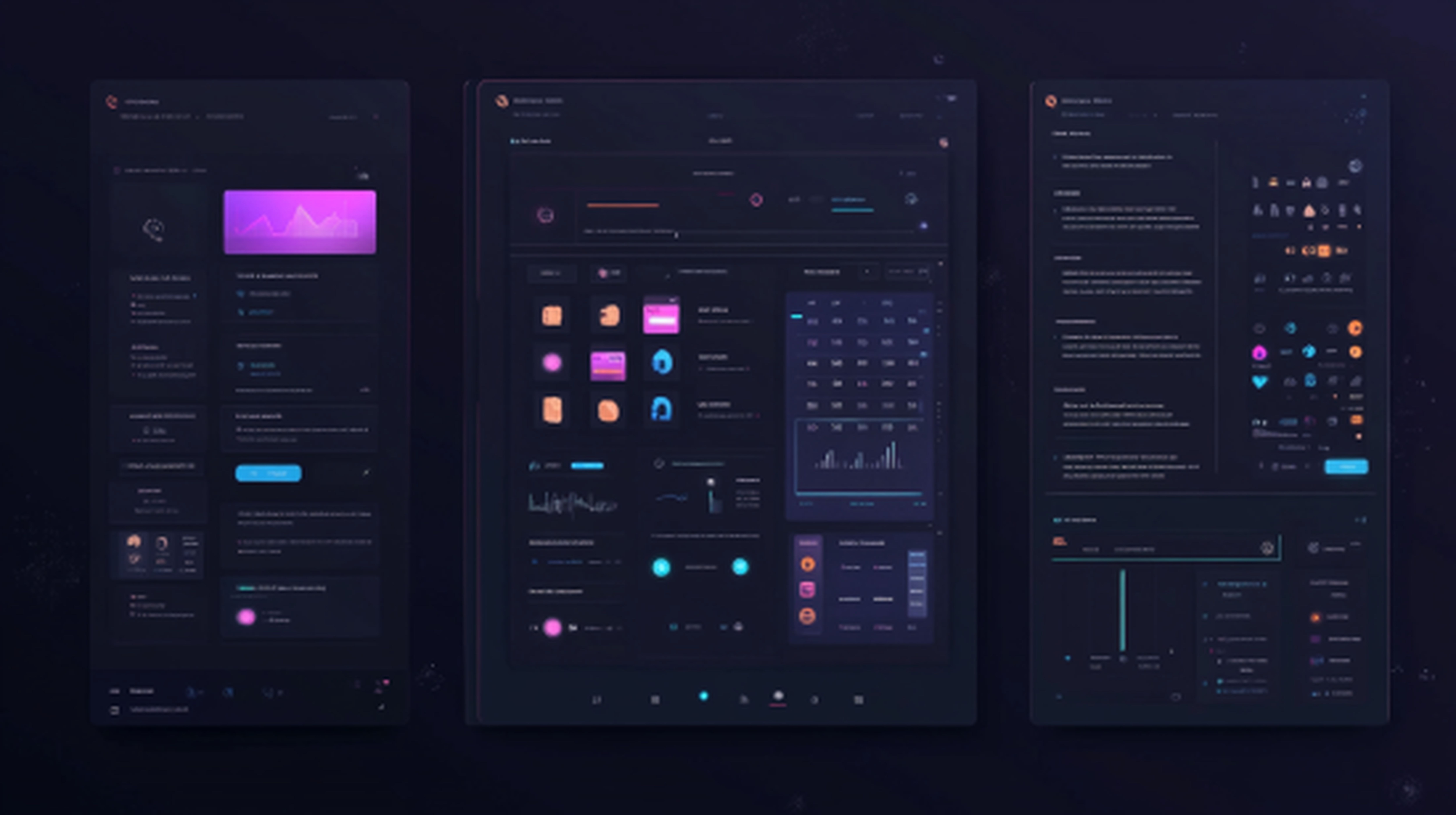 UI and UX design process illustration