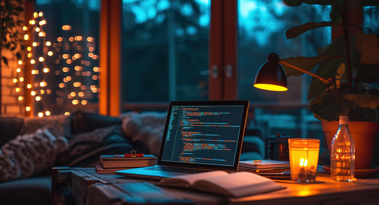 Team working on a digital project